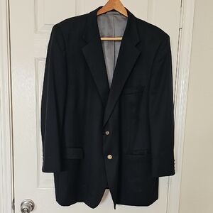 Johnstons 50R Classic Navy Blue Men's Single Breasted Gold Button Blazer